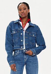 Kurtka jeansowe Tommy Jeans niebieska damska Jeansowa