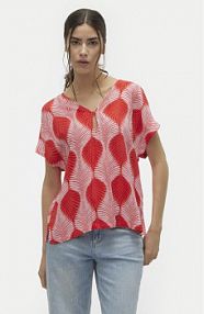 Bluzka Vero Moda czerwona damska 