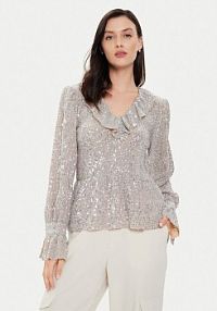 Bluzka Karen by Simonsen srebrna damska 