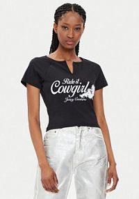 T-shirt Juicy Couture czarny damski 