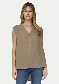 Bluzka ONLY brązowa damska Jette 15213420  Regular Fit