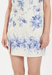 Spódnica ołówkowa TWINSET kremowa 241TT2425 Écru Regular Fit