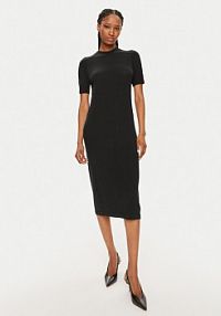 Sukienka dzianinowa Calvin Klein czarna 