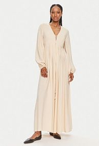 Sukienka wieczorowa Weekend Max Mara beżowa 