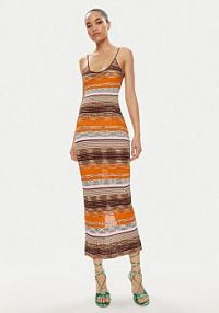 Sukienka letnia Desigual pomarańczowa 