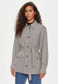 Kurtka przejściowa Tommy Hilfiger szara damska WW0WW43316  Regular Fit