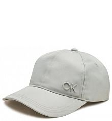 Czapka z daszkiem Calvin Klein szara damska 