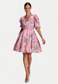 Sukienka koktajlowa Swing różowa 