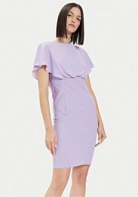 Sukienka koktajlowa Rinascimento fioletowa 