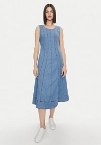 Sukienka jeansowa United Colors Of Benetton niebieska 