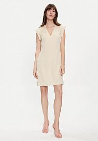 Sukienka codzienna United Colors Of Benetton beżowa 