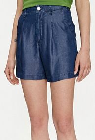 Szorty United Colors Of Benetton granatowe damskie Materiałowe 4KHND9016  Relaxed Fit