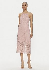 Sukienka koktajlowa YAS różowa 