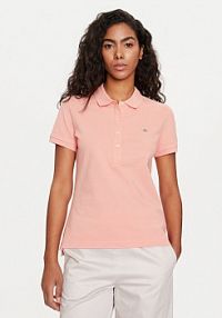 Koszulka polo Gant różowa damska 