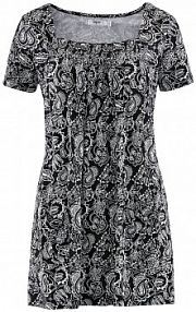 Tunika shirtowa, krótki rękaw  Bonprix