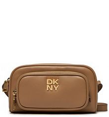 Torebka listonoszka DKNY brązowa 