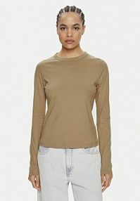 Bluzka Calvin Klein beżowa damska 