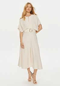Sukienka koktajlowa Imperial beżowa 
