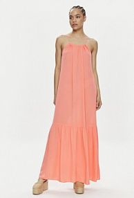 Sukienka letnia Tommy Hilfiger pomarańczowa 