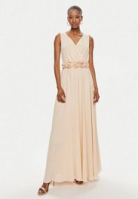 Sukienka wieczorowa Rinascimento beżowa 