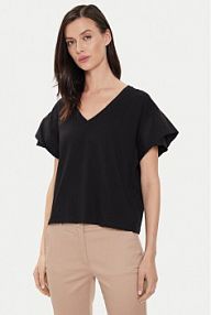 T-shirt Sisley czarny damski 