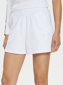 Szorty sportowe Armani Exchange białe 3DYS71 YJFDZ 1000  Regular Fit