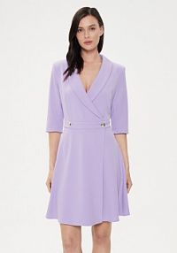 Sukienka koktajlowa Rinascimento fioletowa 