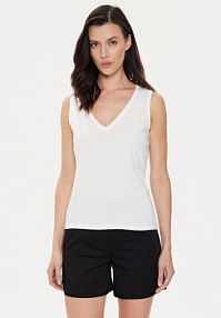 Top Sisley biały damski 