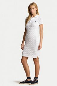 Sukienka dzianinowa Polo Ralph Lauren biała 
