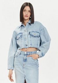 Kurtka jeansowe United Colors Of Benetton niebieska damska Jeansowa