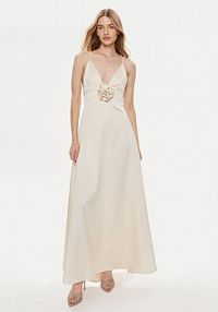 Sukienka wieczorowa Kontatto beżowa 