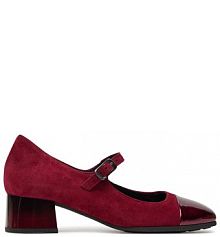 Półbuty na obcasie Gabor bordowy