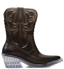 Botki na obcasie Melissa czarne