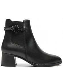 Botki na obcasie Marco Tozzi czarne