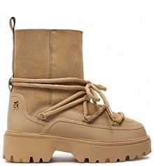 Śniegowce Tommy Hilfiger beżowe damskie