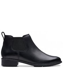 Botki Clarks czarne damskie