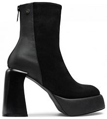 Botki na obcasie GOE czarne