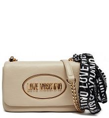 Torebka wieczorowa LOVE MOSCHINO beżowa