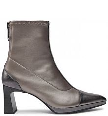 Botki na obcasie Hispanitas srebrne