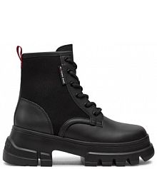 Trapery Tommy Jeans czarne damskie