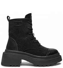 Botki na obcasie GOE czarne