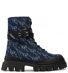 Trapery Desigual niebieskie damskie