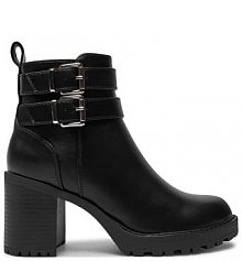 Botki na obcasie ONLY Shoes czarne
