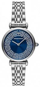 Zegarek Emporio Armani srebrny damski