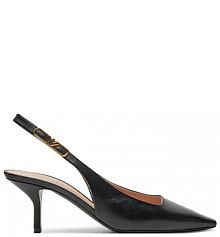 Sandały na obcasie Emporio Armani czarne