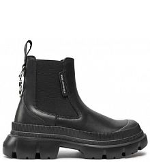 Botki KARL LAGERFELD czarne damskie