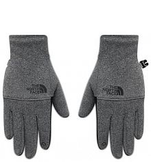 Rękawiczki The North Face szare damskie