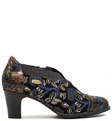 Półbuty na obcasie Laura Vita niebieskie