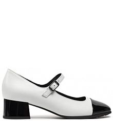 Półbuty na obcasie Gabor białe