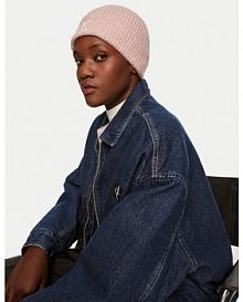 Czapka zimowa Calvin Klein różowa damska